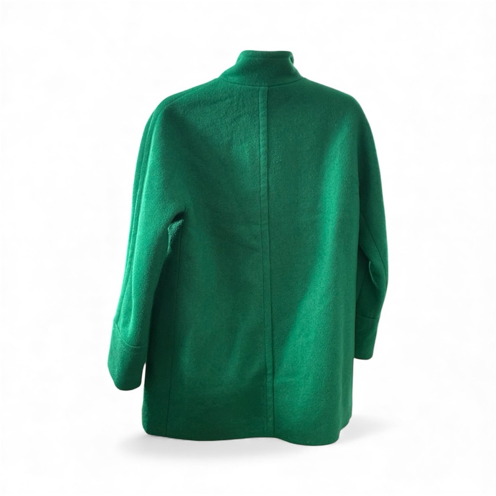 J. Crew Vibrant Green Pea Coat - Picture 3 of 4